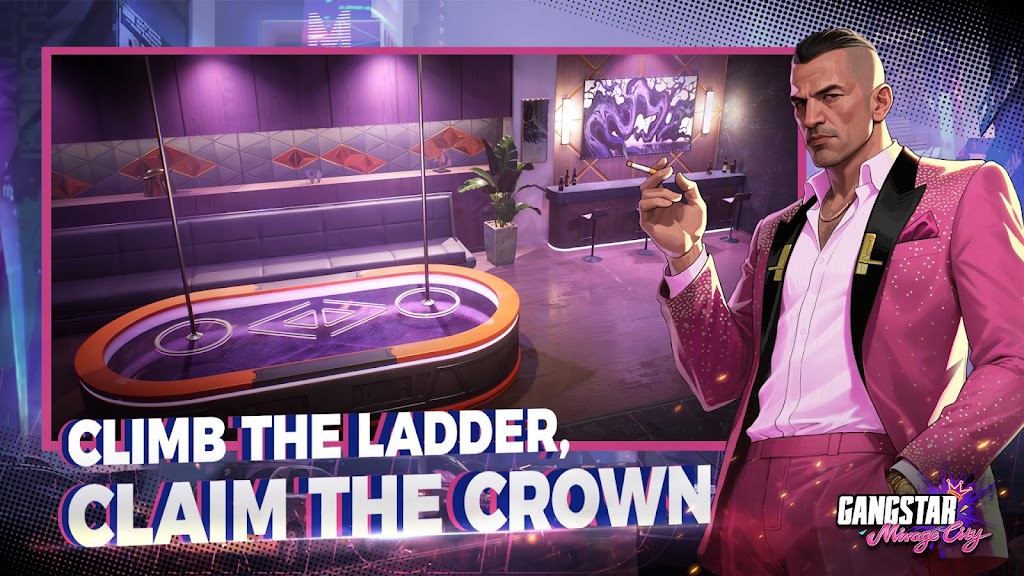 Gangstar Mirage City character standing inside a high-end city property