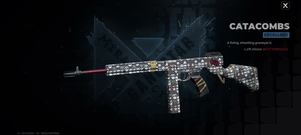 Catacombs Excellent weapon appearance for Left Alone in Bobby Connections rewards