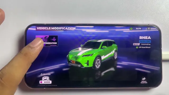 Rhea vehicle modification screen labeled Commuting in Gangstar Mirage City