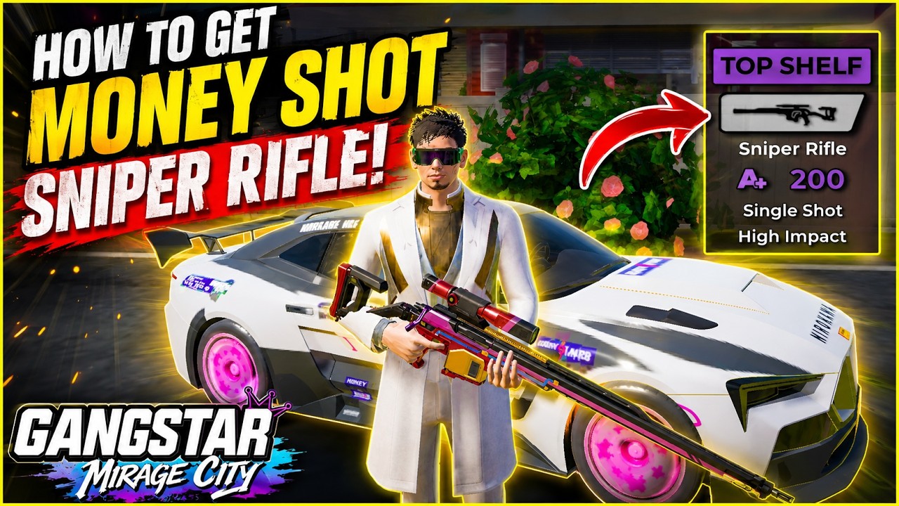 Video thumbnail Gangstar Mirage City | MONEY SHOT Sniper Rifle | How To Get Money Shot Sniper Rifle | Guide Video